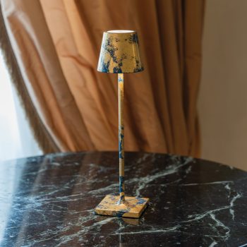 97114610 Tafellamp Poldina Micro Goud Blauw 4hr