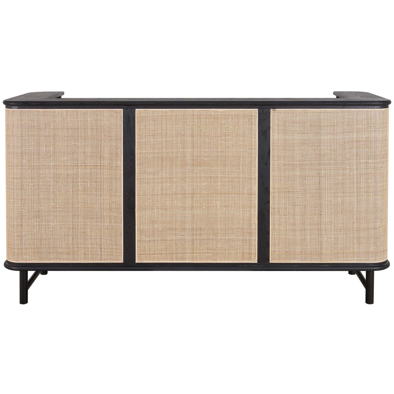 95100070 Massimo Buffetkast Zwart Eiken 2hr