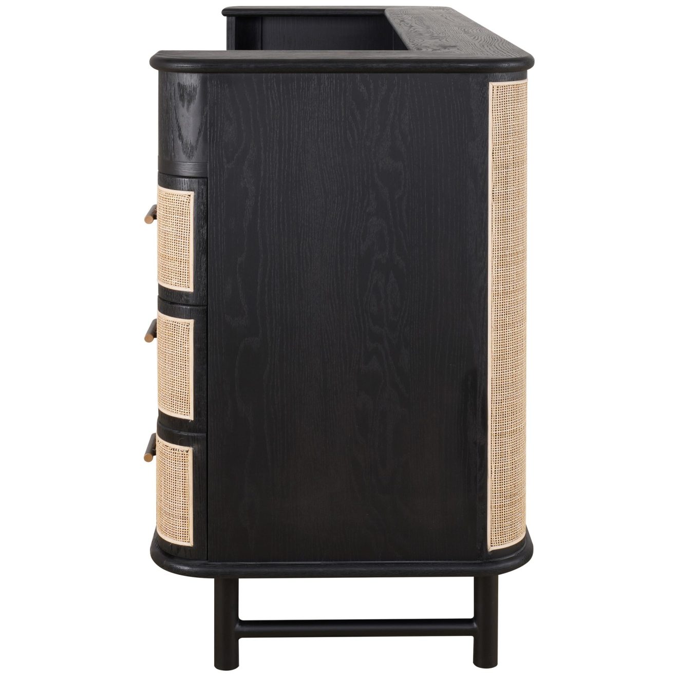 95100070 Massimo Buffetkast Zwart Eiken 3hr