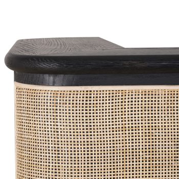 95100070 Massimo Buffetkast Zwart Eiken 6hr