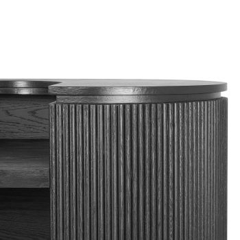 95100120 Campania Bar Zwart Eiken 6hr