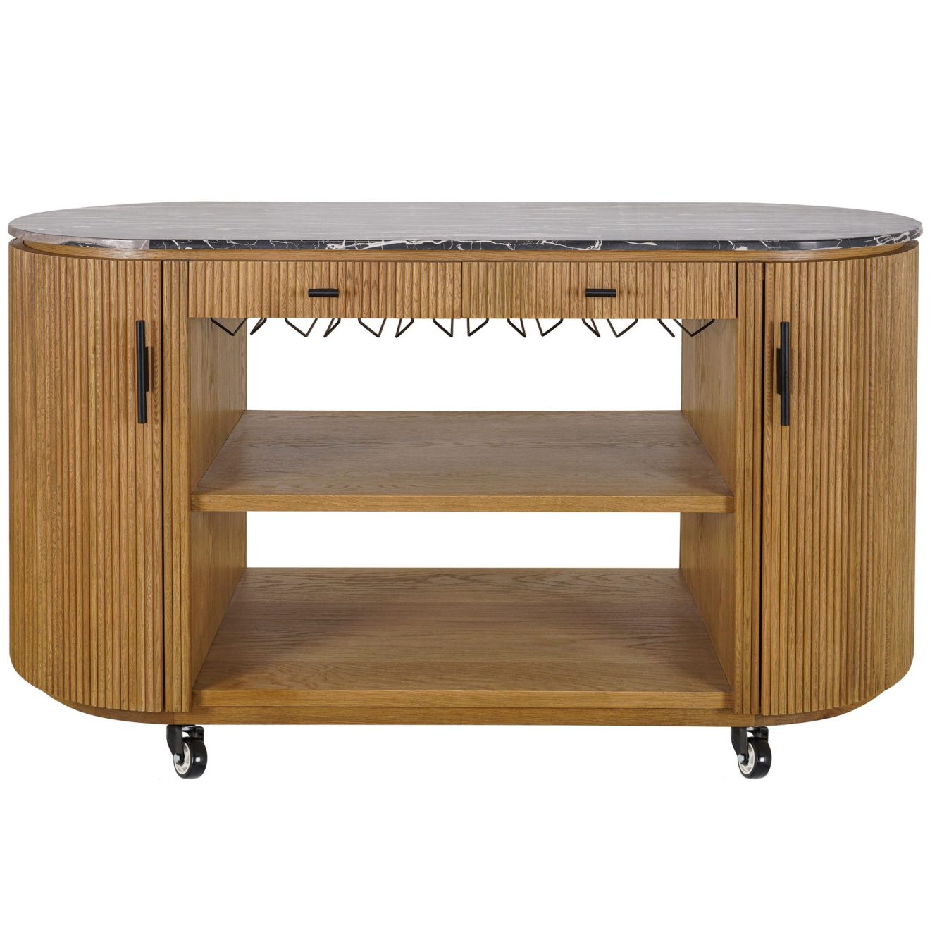 95100130 Moretti Buffetkast Naturel Eiken 2hr