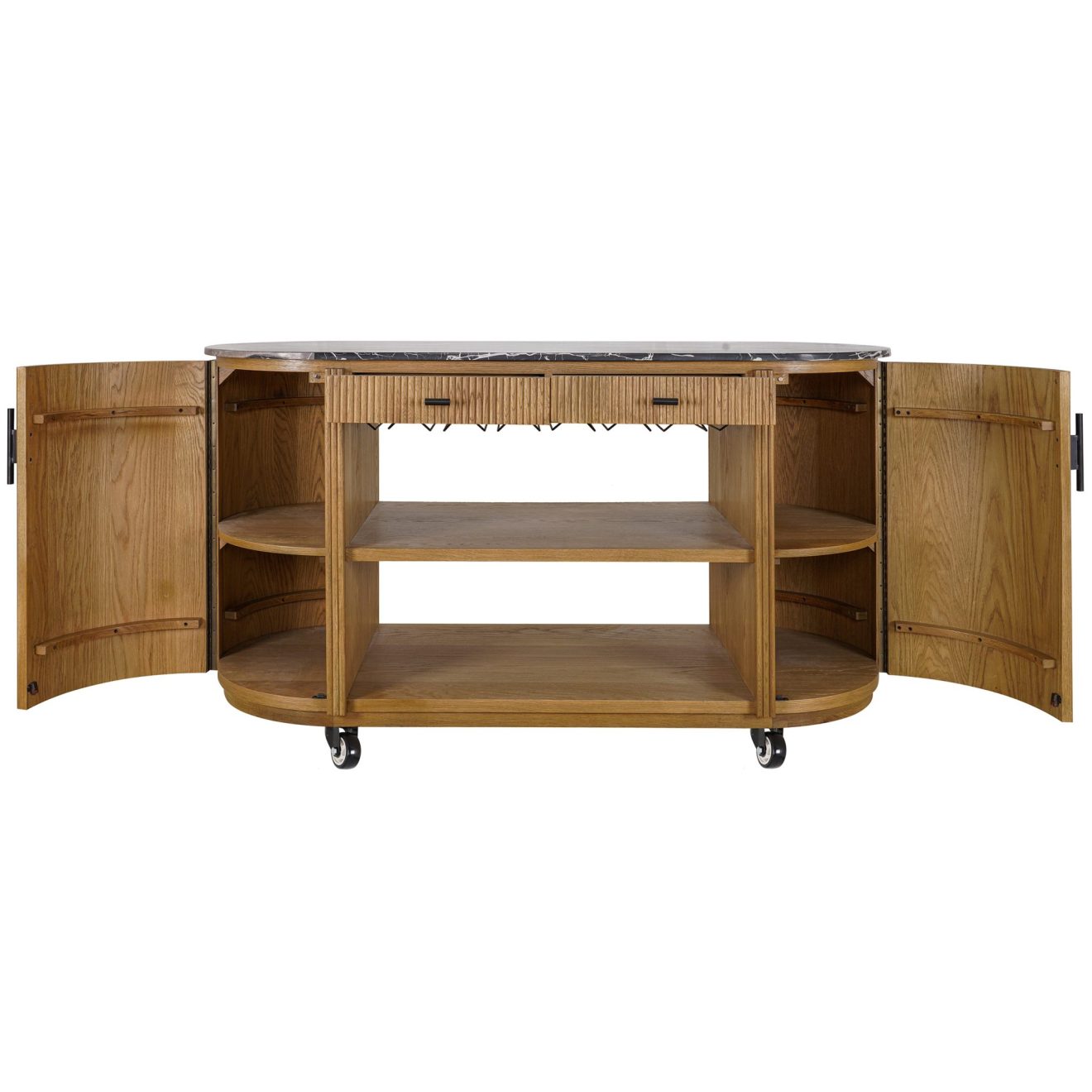 95100130 Moretti Buffetkast Naturel Eiken 4hr