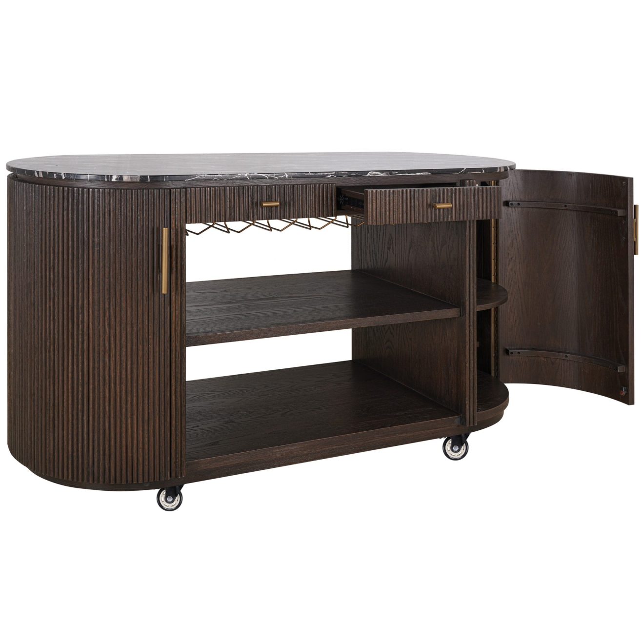 95100140 Moretti Buffetkast Bruin Eiken 5hr