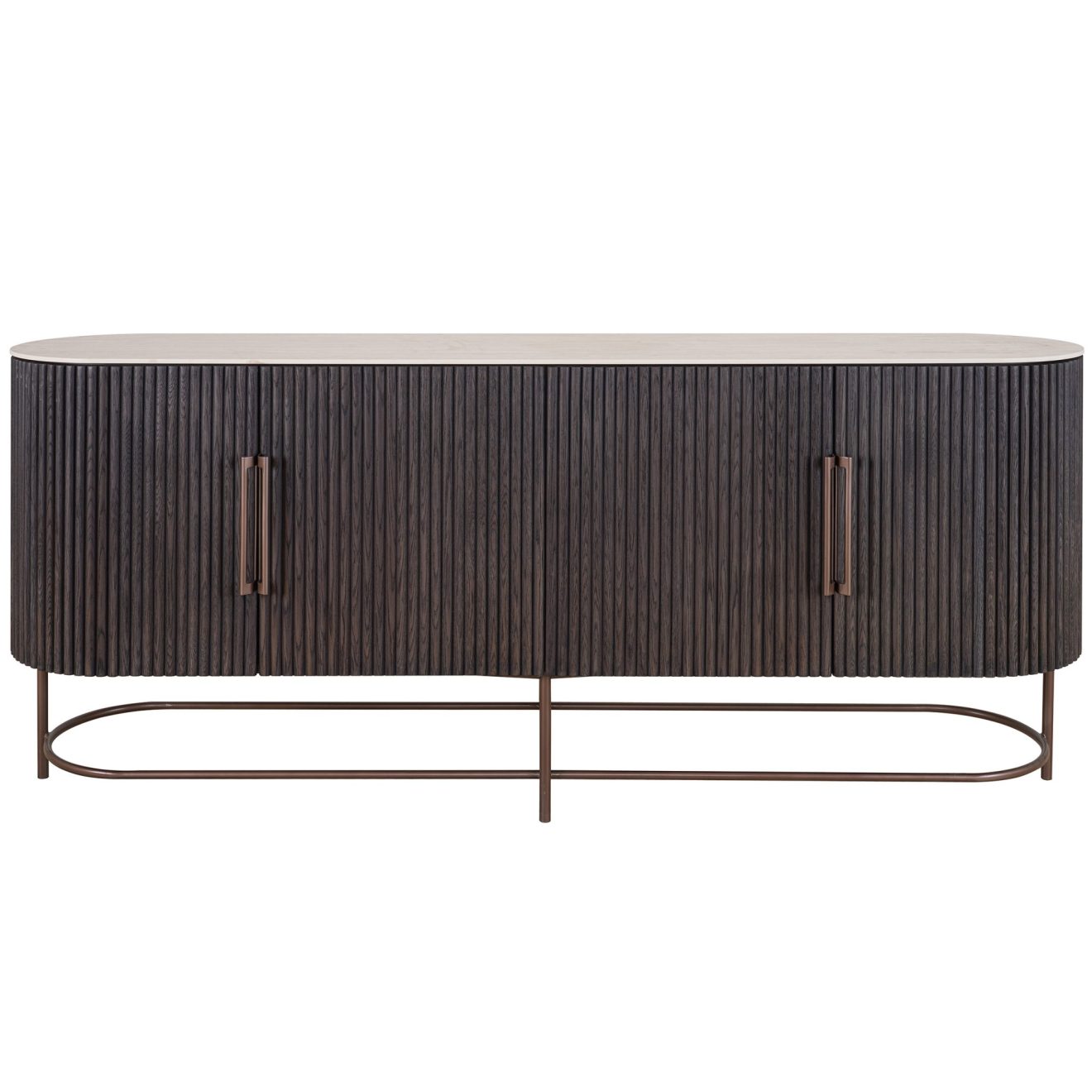 95100150 Puglia Dressoir Zwart Eiken 2hr