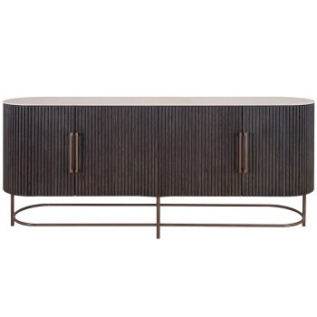 95100150 Puglia Dressoir Zwart Eiken 2hr