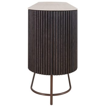 95100150 Puglia Dressoir Zwart Eiken 3hr