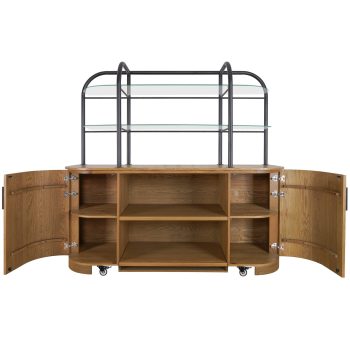 95200010 Salerno Wandkast Naturel Eiken 5hr