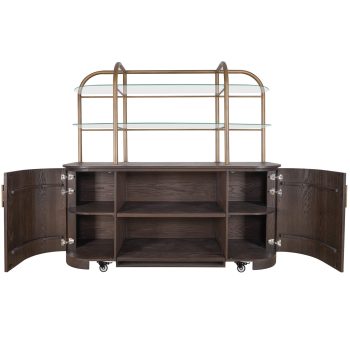 95200020 Salerno Wandkast Bruin Eiken 5hr