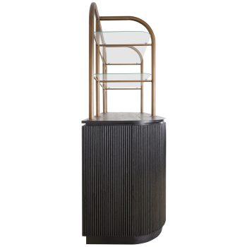 95200030 Salerno Wandkast Zwart Eiken 3hr