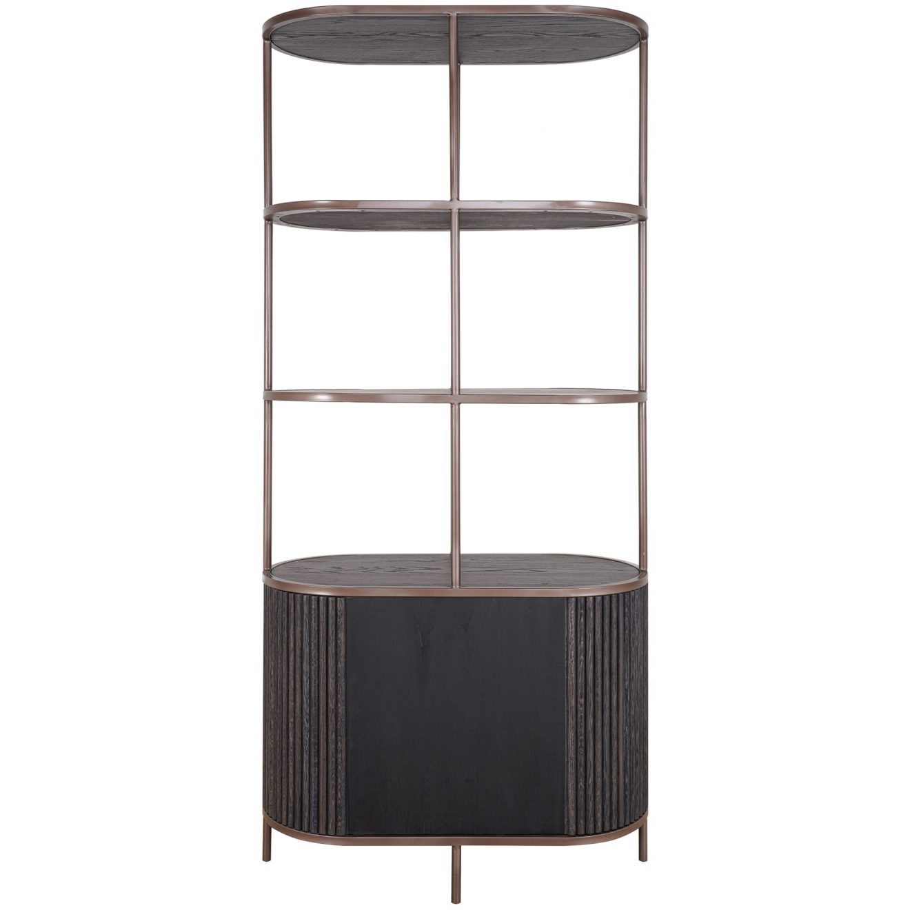 95200040 Positano Wandkast Zwart Eiken 4hr