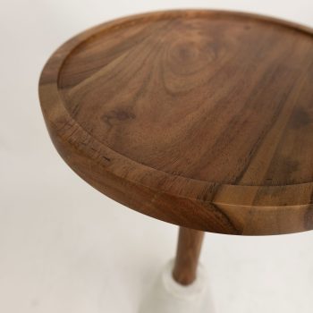 96411920 Bijzettafel Taori Wit Marmer 3hr