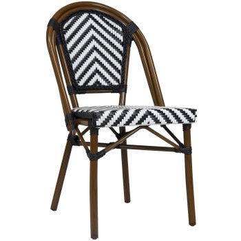 96906060 Terrasstoel Toby Zwart 1hr