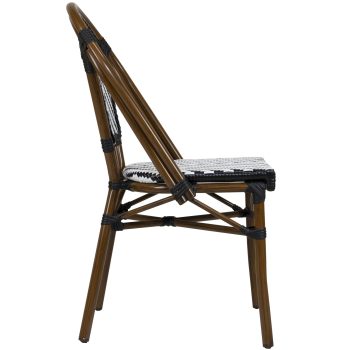 96906060 Terrasstoel Toby Zwart 3hr