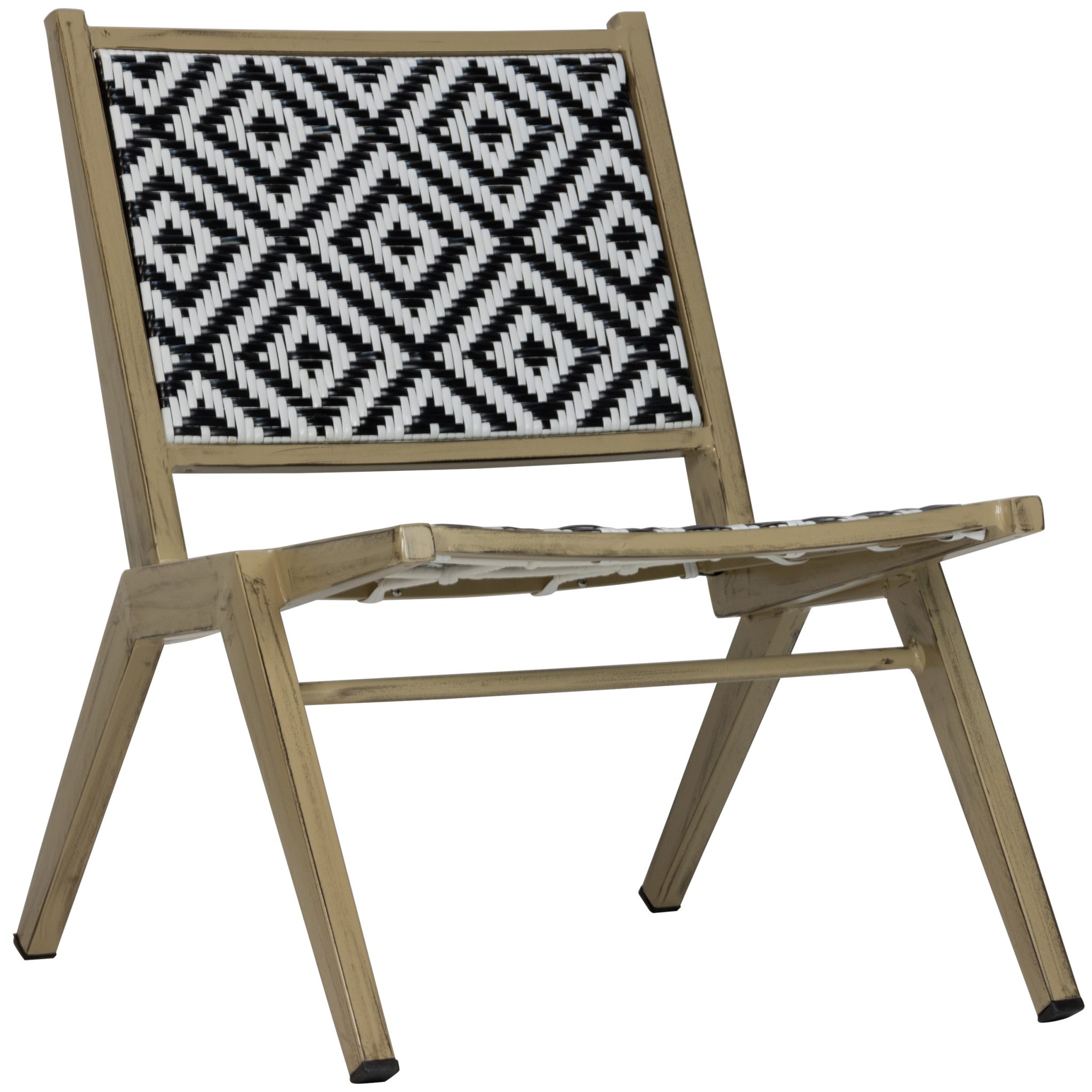チェアー Javi-I Terrace Chair - Bamboo/Black-White | Kaja Interiors