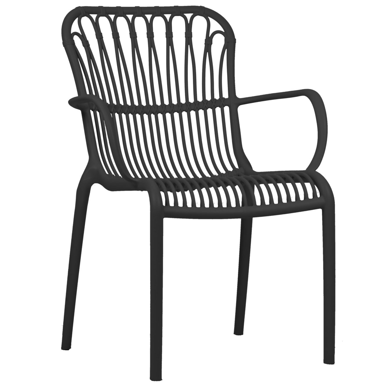 96913990 Terrasstoel Lola Zwart 1hr