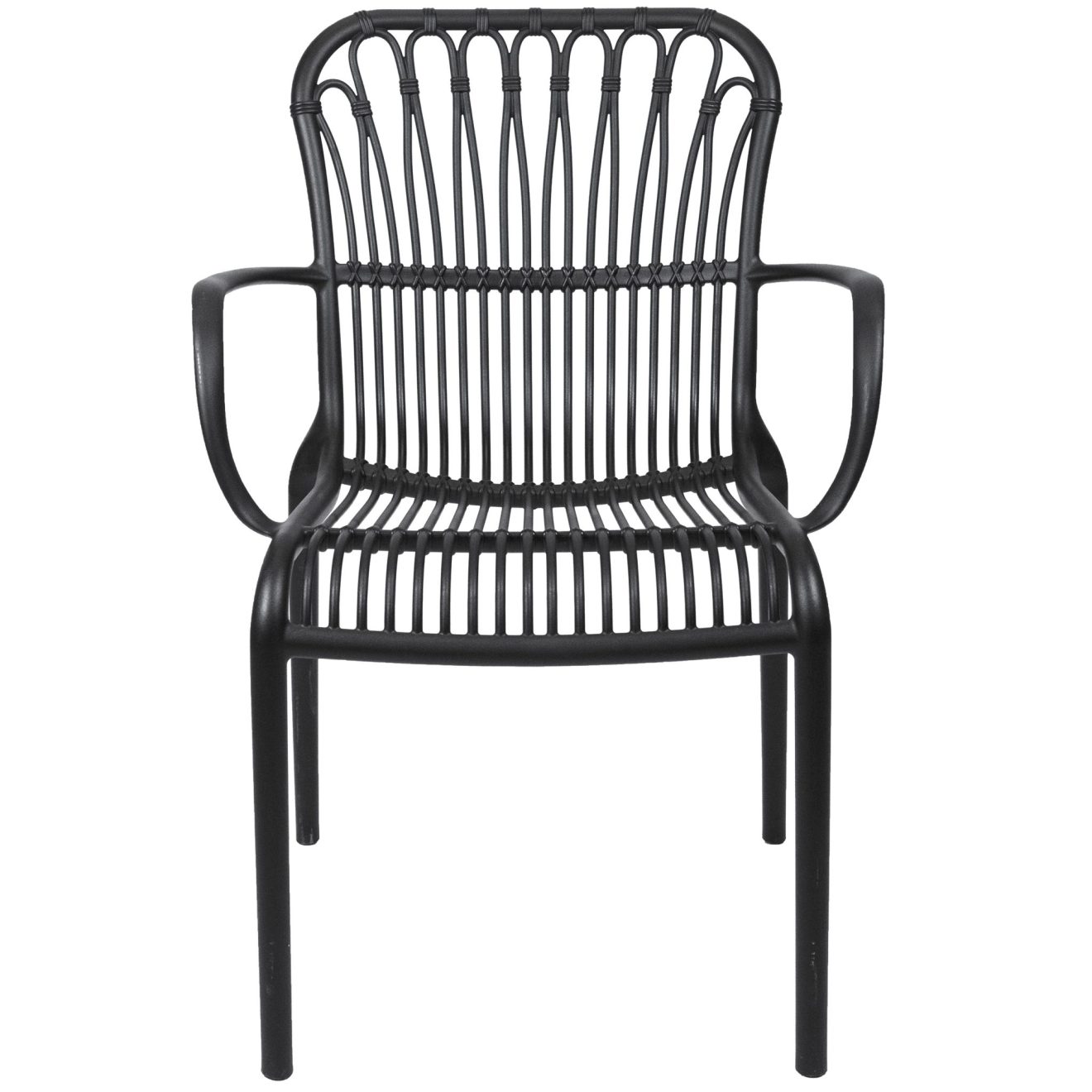 96913990 Terrasstoel Lola Zwart 2hr