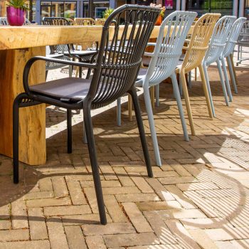 96914010 Terrasstoel Lola Grijs Blauw 6hr