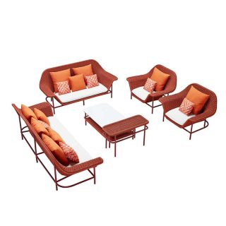 Lisboa Lounge Set - Orange | 6-piece