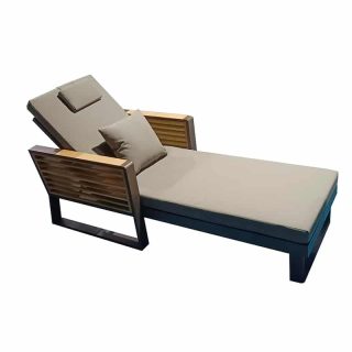 New York Sunlounger - Brown