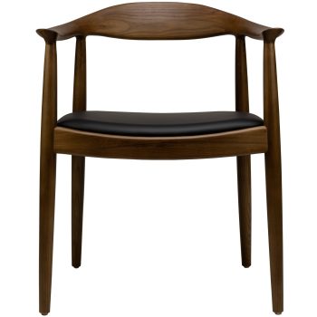 96125060 Nordic Stoel Ash Zwart Pu 2hr