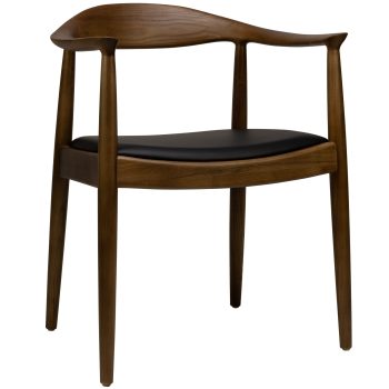 96125060 Nordic Stoel Zwart Pu 1hr