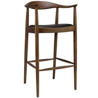 96206180 Nordic Barkruk Ash Zwart Pu 1hr