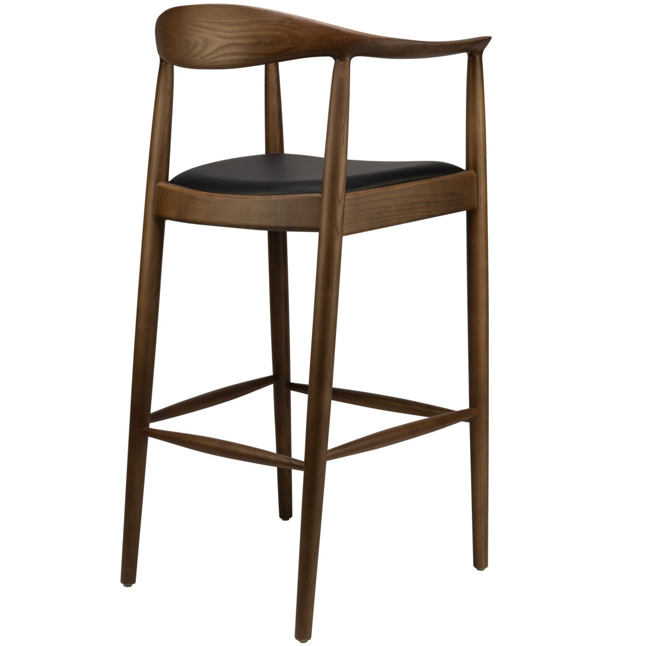 96206180 Nordic Barkruk Ash Zwart Pu 4hr