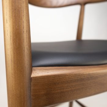 96206180 Nordic Barkruk Ash Zwart Pu 6hr