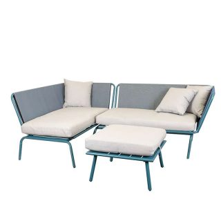 Maudi Corner Lounge Set - Blue