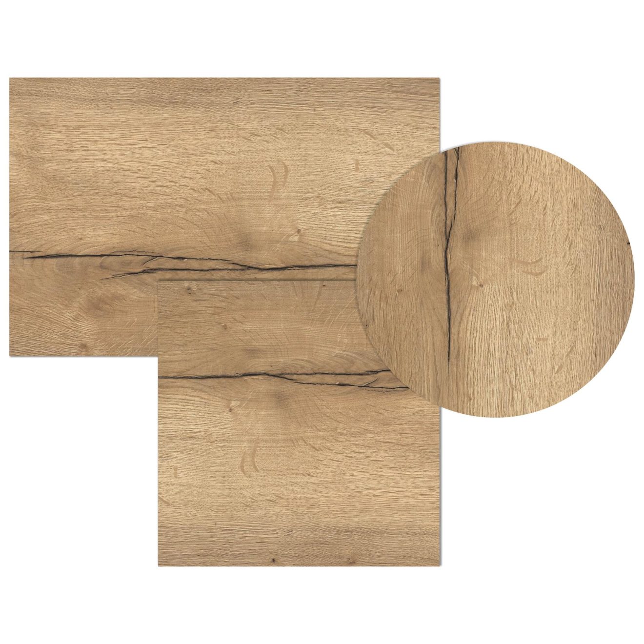 Melamine T600 Eik Naturel 1hrr