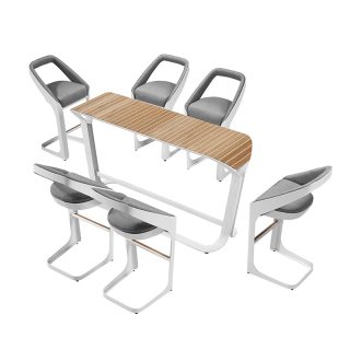 Onda Bar White Grey | 7-piece