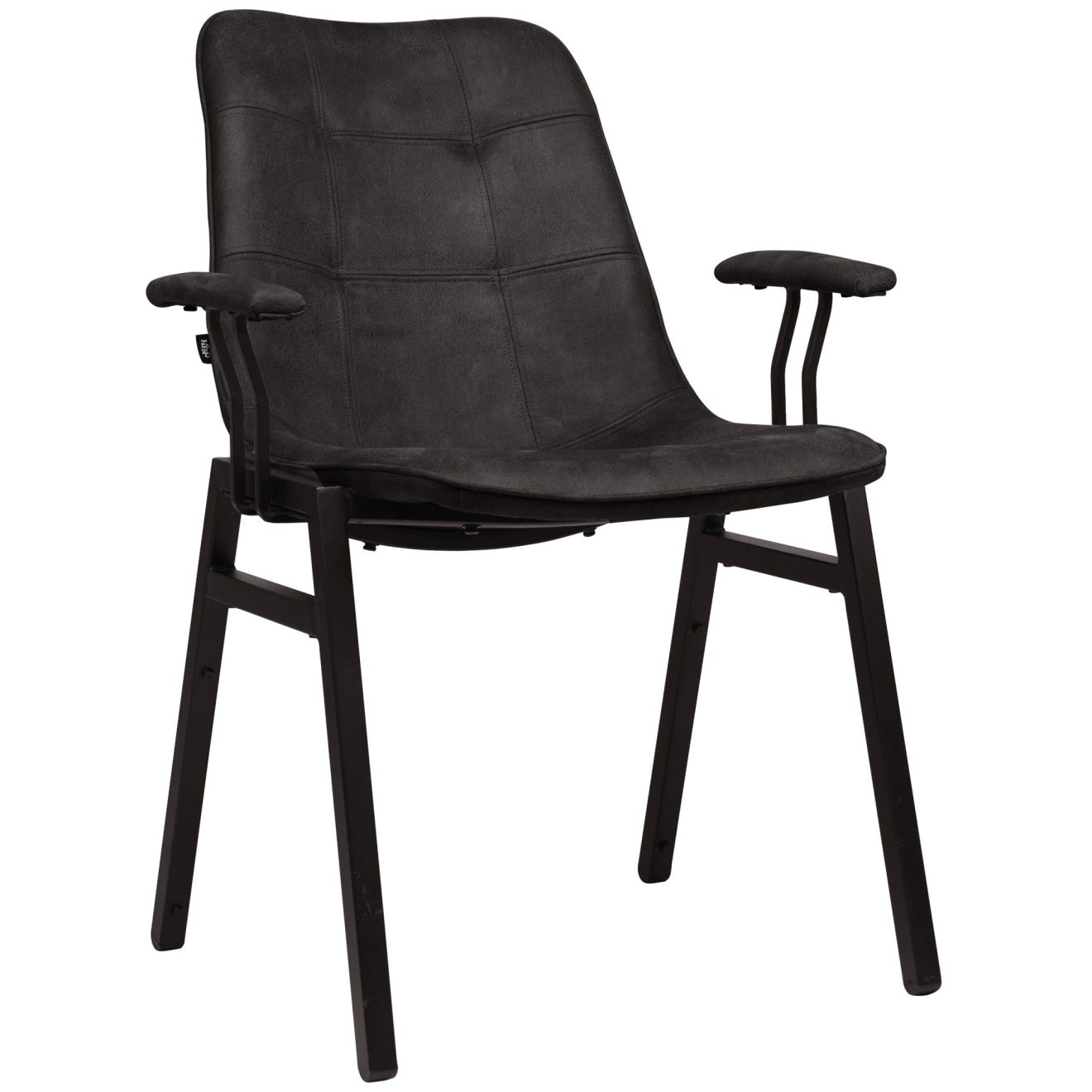 9680 Stackchair Set Armleuningen Black 4hr