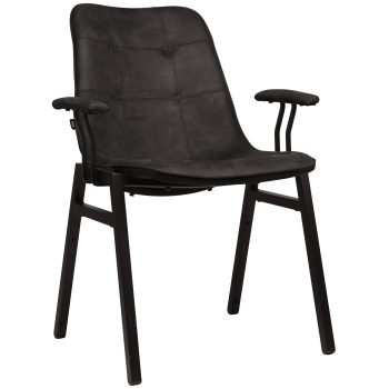 9680 Stackchair Set Armleuningen Black 4hr