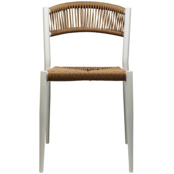 96917280 Terrasstoel Jonah Naturel Wit 2hr