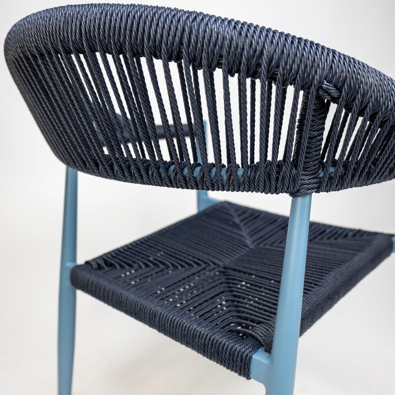 96917370 Terrasstoel Jonah Met Arm Blauw Navy 8hr