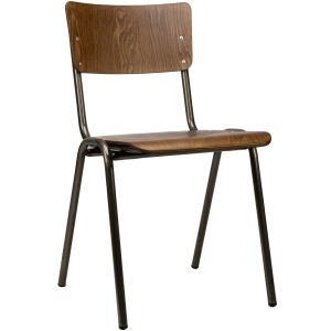 96000650 Stoel Skool Hout 1hr
