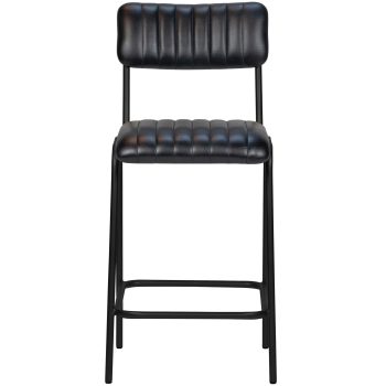 96206500 Barkruk Jenson Zwart Zwart Frame Halfhoog 2hr