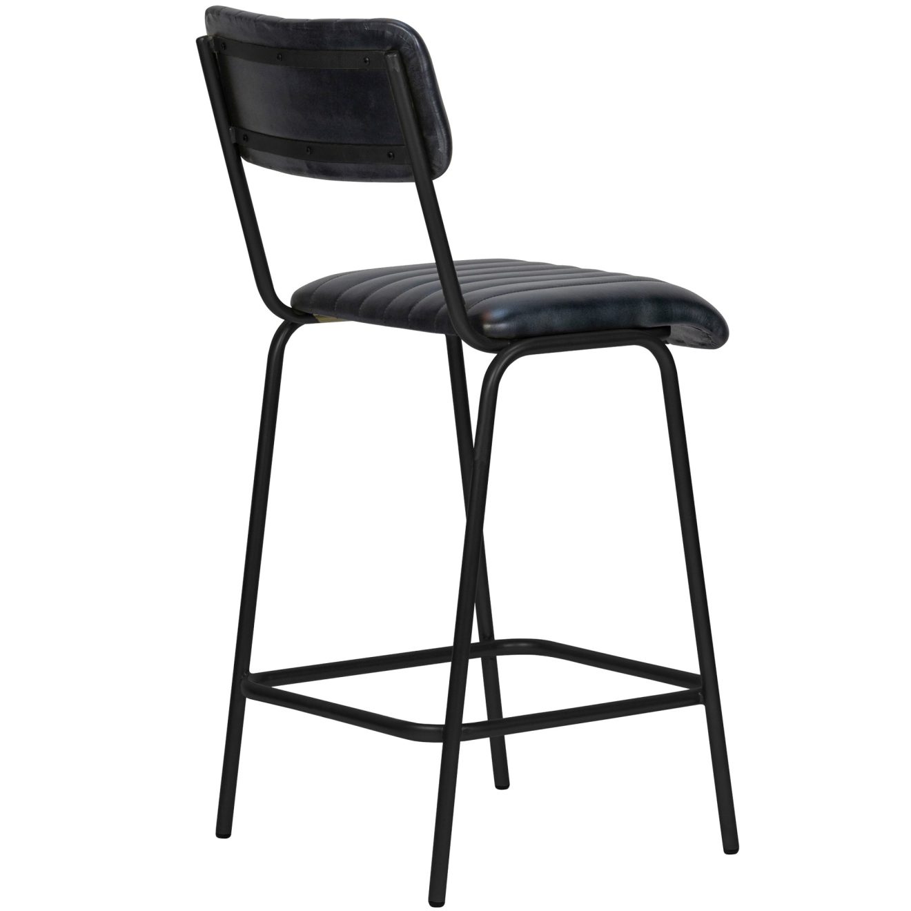 96206500 Barkruk Jenson Zwart Zwart Frame Halfhoog 4hr