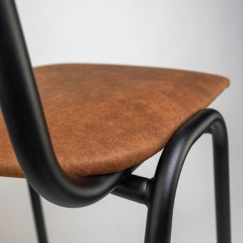 96206380 Skool Barkruk Cognac Hout 11hr