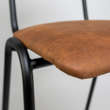 96206380 Skool Barkruk Cognac Hout 7hr