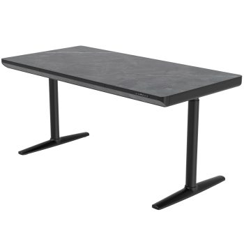 96412630 Vero Verstelbaar Bureau 160x80 Marmer Zwart 1hr