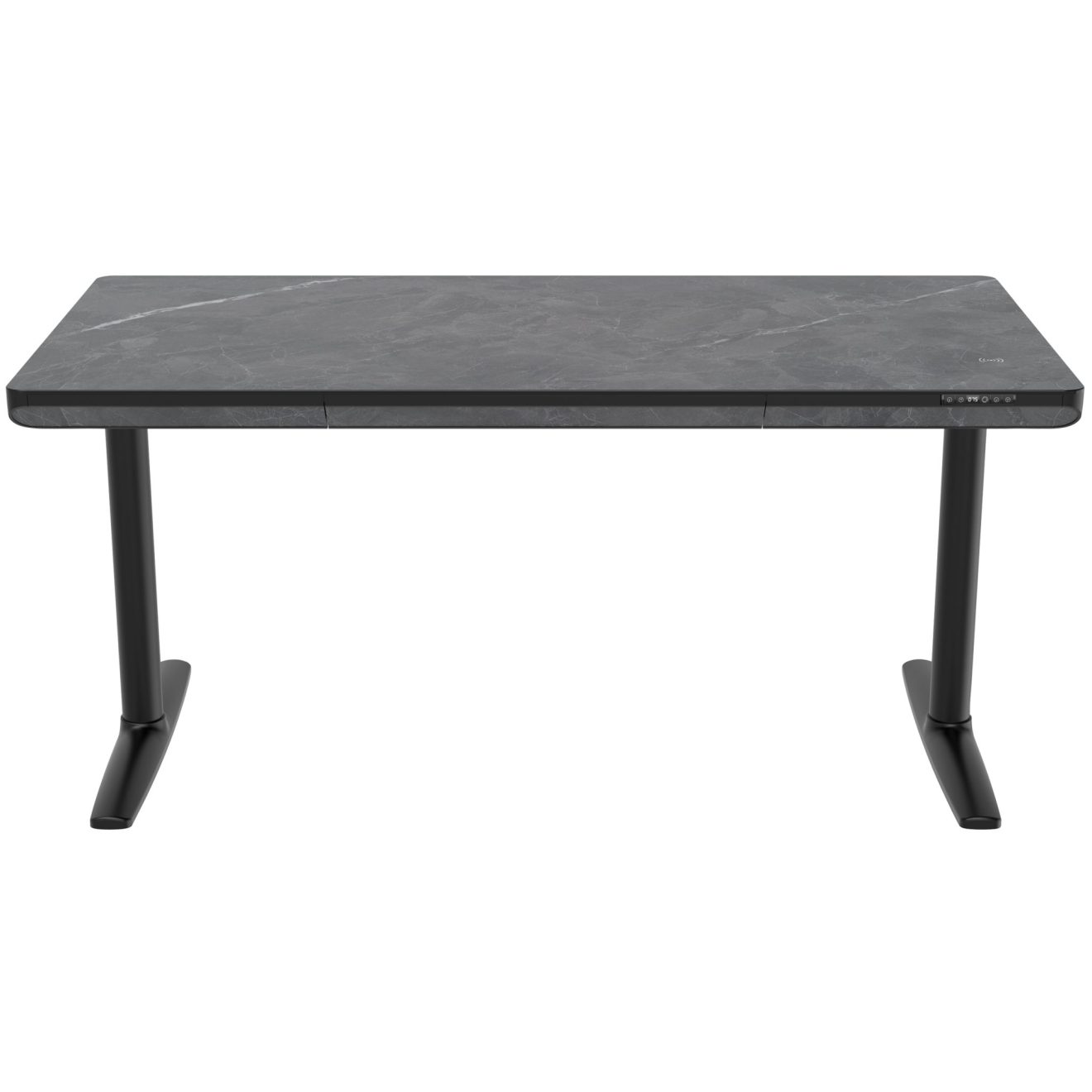 96412630 Vero Verstelbaar Bureau 160x80 Marmer Zwart 2hr