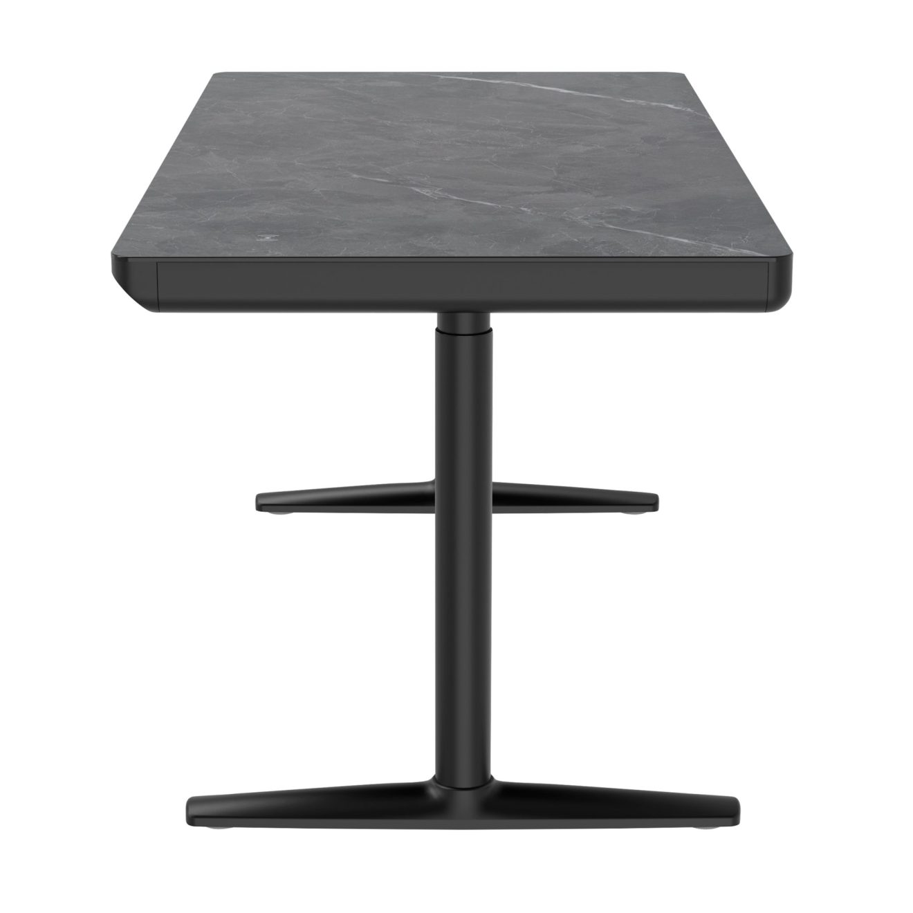 96412630 Vero Verstelbaar Bureau 160x80 Marmer Zwart 3hr