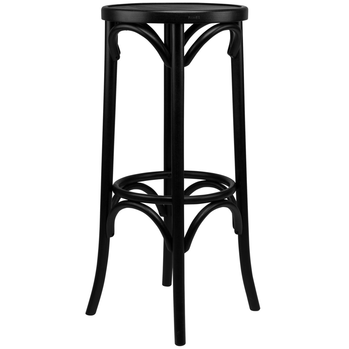 96207050 Barkruk Oldenburg Hout Zwart 3hr