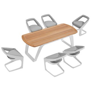 95405750 Onda Diningset Wit 1hr