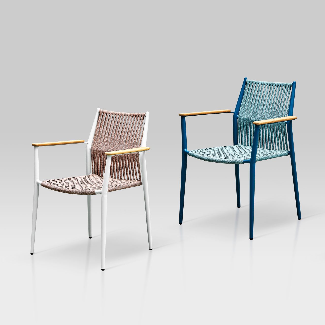 95417250 Terrasstoel Bali Blauw 2hr