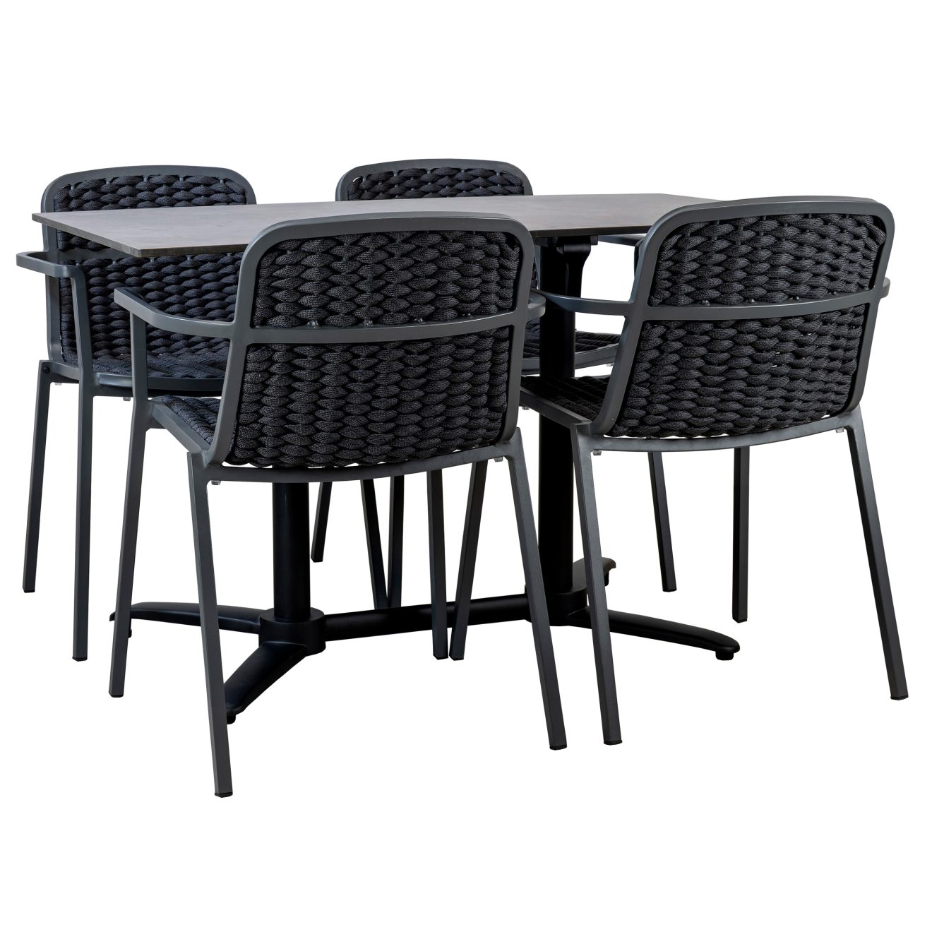 96920010 Terrasset 5 Delig Zwart Metallic 1hr