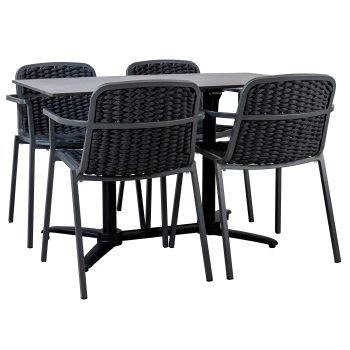 96920010 Terrasset 5 Delig Zwart Metallic 1hr