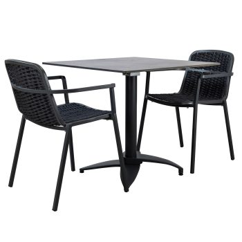 96920020 Terrasset 3 Delig Zwart Metallic 1hr